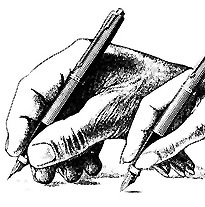Hands with Pens