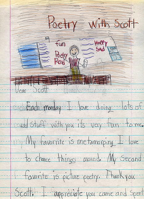 Thank You letter 
from Child