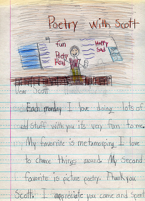 Thank You letter 
from Child